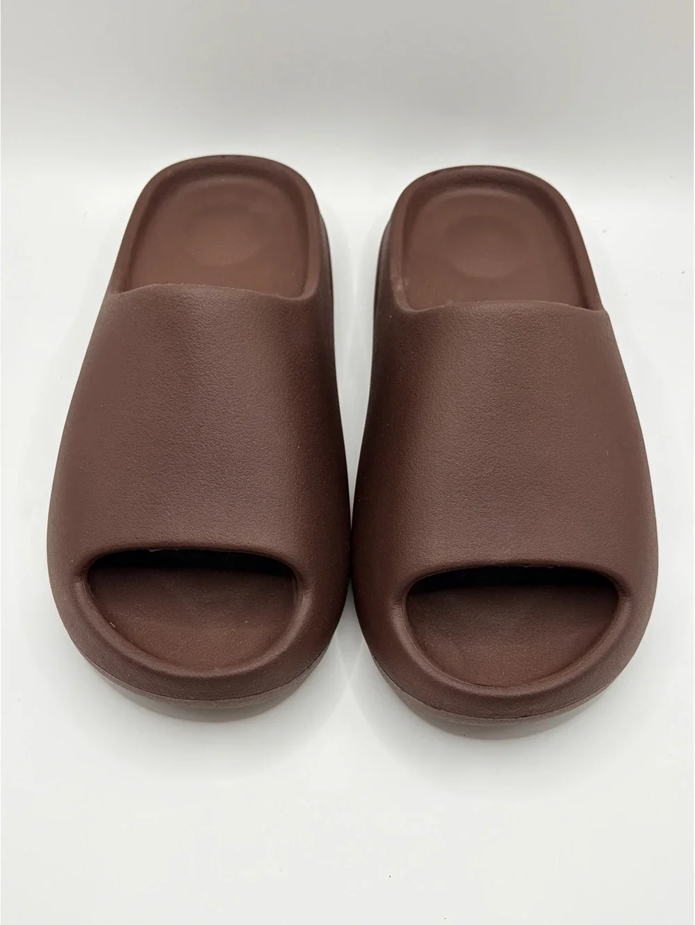 Yeezy YS-01 Brown Slip-On Foam Slide Sandals Size 10-5A with Textured Sole